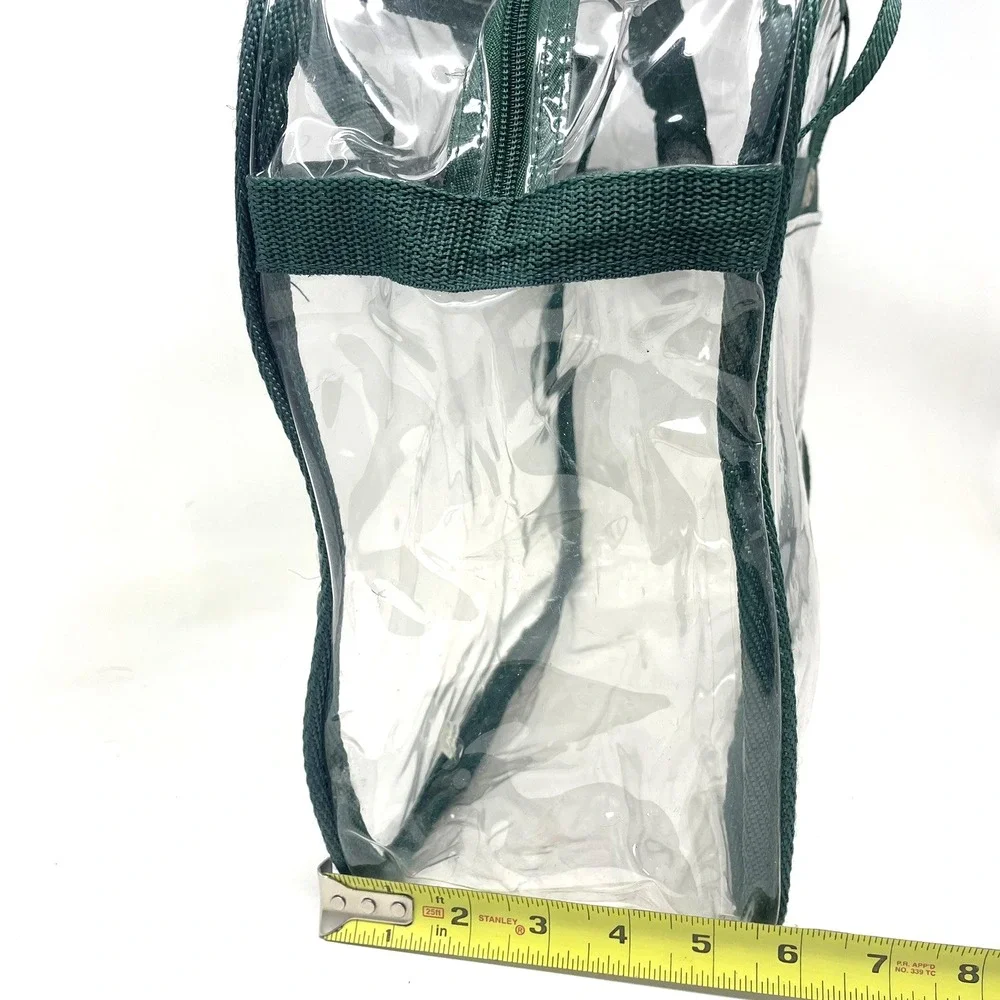 NFL Green Bay Packers Clear Zipper Messenger‎ Bag Stadium Approved